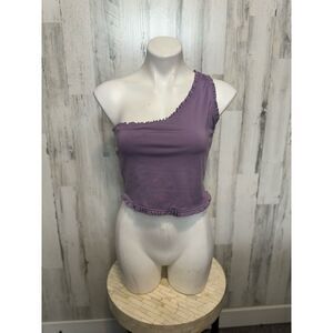 Purple crop top